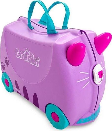 Βαλίτσα Ταξιδίου Trunki Καμπίνας Σκληρή Ύψους 31cm με 4 Ρόδες Μοβ