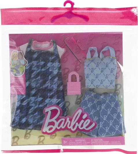 Ρούχα για Κούκλες Mattel Barbie Denim Outfits Σετ 2τμχ για 3+ Ετών
