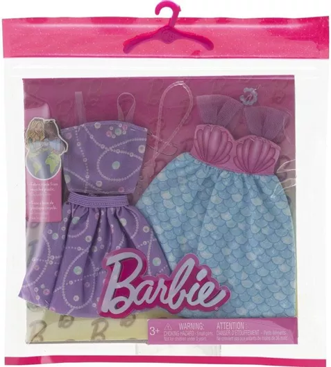 Ρούχα για Κούκλες Mattel Barbie Mermaid Themed Dress Σετ 2τμχ για 3+ Ετών