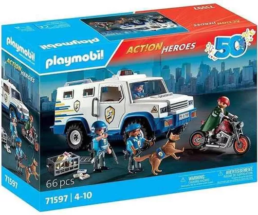 Playmobil Action Όχημα Χρηματοαποστολής για 4+ Ετών #71597