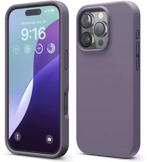 Θήκη Κινητού Elago Back Cover για Apple iPhone 16 Pro Σιλικόνη Deep Lavendar