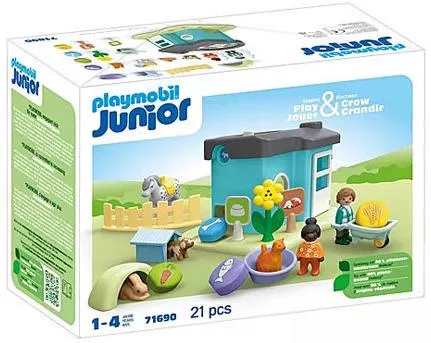 Playmobil Junior Ξενώνας Μικρών Ζώων για 12+ Μηνών #71690