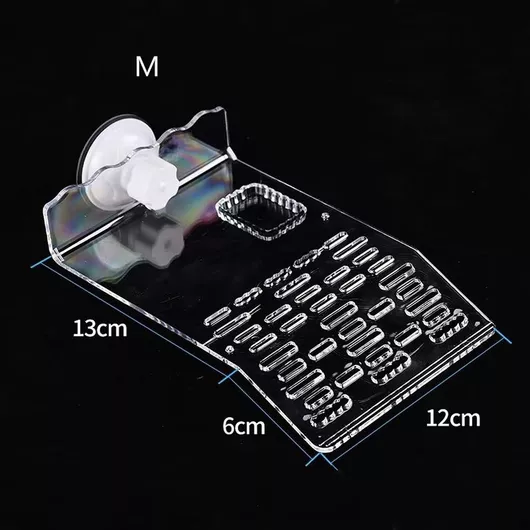 Πλατφόρμα Χελωνιέρας με Βεντούζες & Τροφοθήκη Πλαστική 18.5x12x5cm