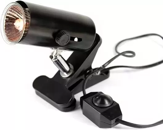 Φωτιστικό για Ενυδρείο Ερπετών με Λάμπα Ζέστης UVA+UVB 3 με Δαγκάνα & Ρυθμιζόμενο Διακόπτη 75W