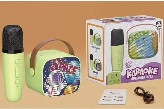 Μουσικό Παιχνίδι Καραόκε Athyrma Toys Σετ με Ηχείο Αστροναύτης για 3+ Ετών