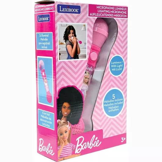 Μουσικό Παιχνίδι Μικρόφωνο Lexibook Barbie Lighting για 3+ Ετών
