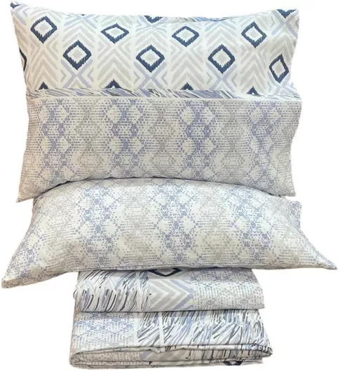 Σετ Μαξιλαροθήκες Linea Home Sirena Floral Βαμβάκι & Πολυεστέρας 72x52cm Πολύχρωμο 2τμχ