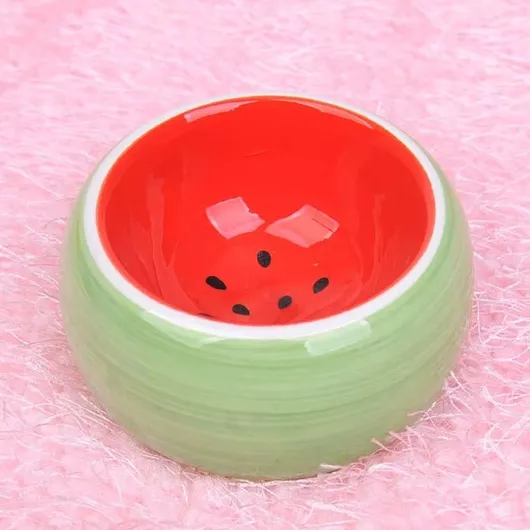 Μπολ Τρωκτικών Καρπούζι Κεραμικό 8x8x4cm Πολύχρωμο