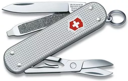 Ελβετικός Σουγιάς Victorinox Classic Alox με Λάμα από Ανοξείδωτο Ατσάλι Ασημί