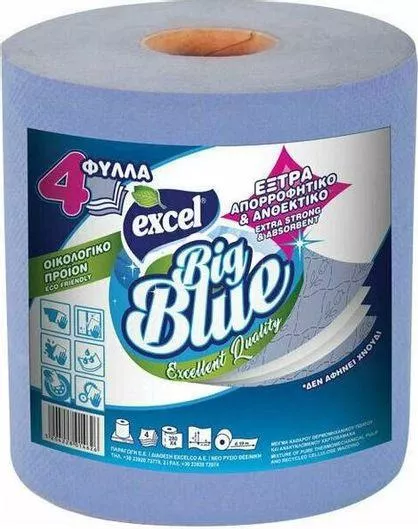 Χαρτί Κουζίνας Excel Big Blue 4 Φύλλα 1kg