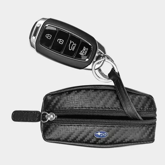 Μπρελόκ Subaru Δερμάτινο Μαύρο