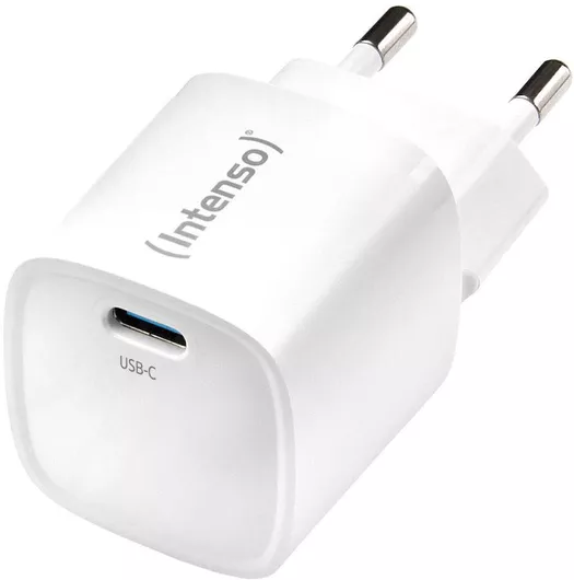 Intenso Φορτιστής Χωρίς Καλώδιο GaN με Θύρα USB-C 30W Λευκός W30C²
