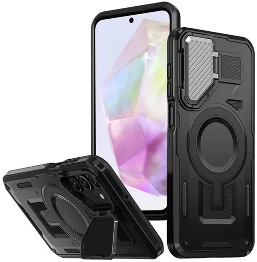 Techsuit Back Cover Πλαστικό/Σιλικόνης Μαύρο Galaxy A35