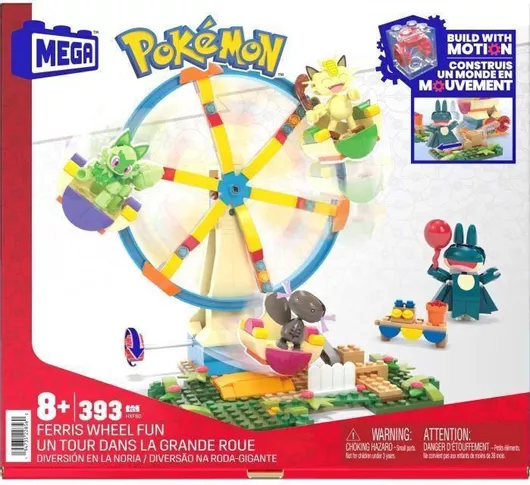 Τουβλάκι Mega Bloks Pokemon Ferris Wheel για 8+ Ετών 399τμχ