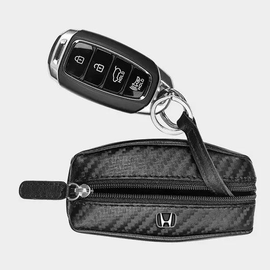Μπρελόκ Honda Δερμάτινο Μαύρο