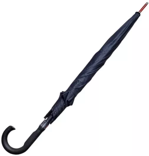 Ομπρέλα Βροχής Αυτόματη με Μπαστούνι Μαύρο