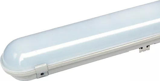 Φωτιστικό Σκαφάκι Evivak Στεγανό Οροφής Εξωτερικού Χώρου με Ενσωματωμένο LED x2 9W 0.6m 6400K σε Λευκό Χρώμα