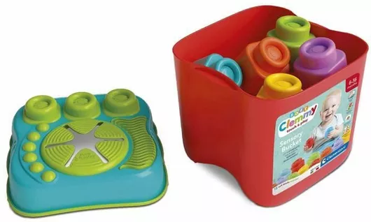 Τουβλάκι Baby Clementoni Basket για 6+ Μηνών 15τμχ