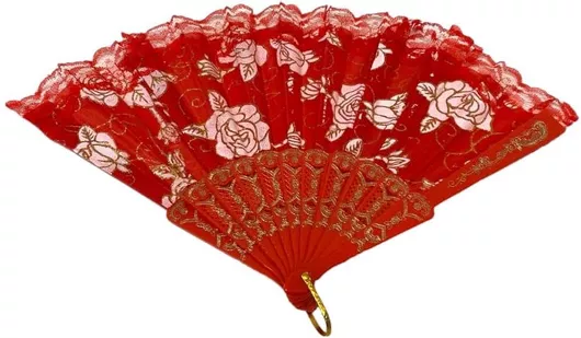 Βεντάλια Αποκριάτικη Κόκκινη