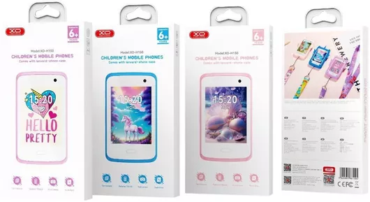 Κινητό Απλής Χρήσης XO H150 Single SIM 32MB Λευκό Ροζ