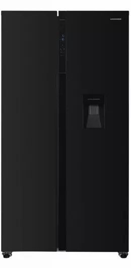 Ψυγείο Ντουλάπα Heinner HSBS-H439NFBKWDE++ Total NoFrost Υ177xΠ90xΒ59cm Μαύρο