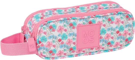 Διπλή Κασετίνα Moos Flores Πολύχρωμο 21 X 8 X 6 Cm