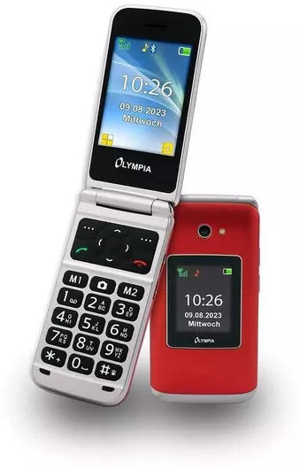 Olympia Vitus Dual SIM Mobile Phone with Large Buttons English Red