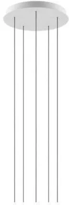 Ροζέτα Οροφής 5 Υποδοχές Φ40cm Zafferano Lgr0075 Λευκό