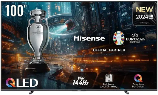 Τηλεόραση Hisense Smart 100" 4K UHD QLED 100E7NQ PRO HDR 2024