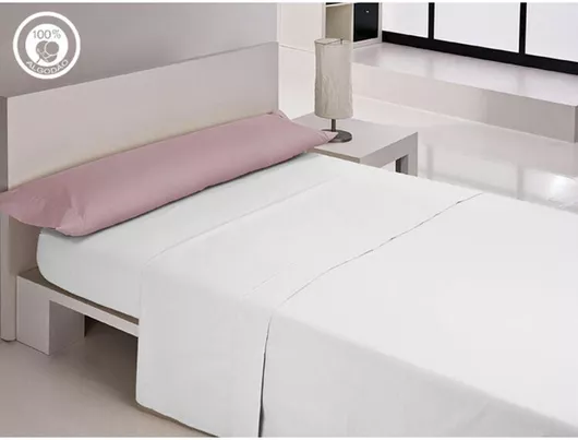 Θήκη Μαξιλαριού Happy Home Lisos Cotton Kρεβάτι 150 Εκ 144 Νήματα 150 Cm Λιλά