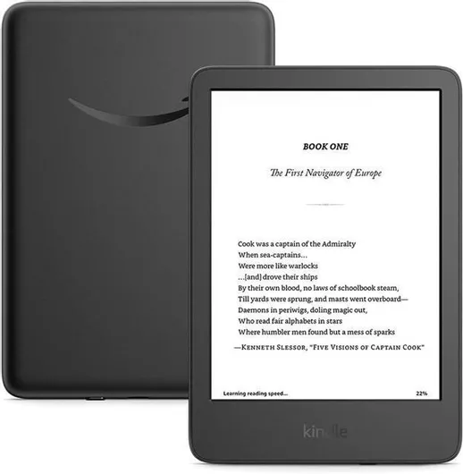 Ebook Reader Amazon Kindle 2024 B0CNV9F72P με Οθόνη Αφής 6" 16GB Μαύρο
