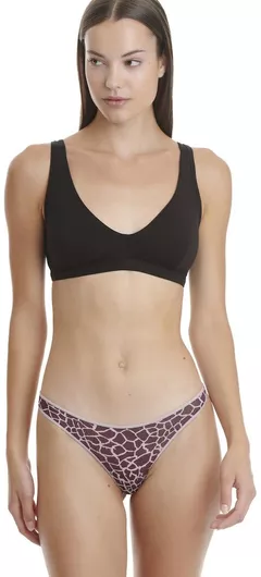 Walk Γυναικεία String 2Pack Μοβ