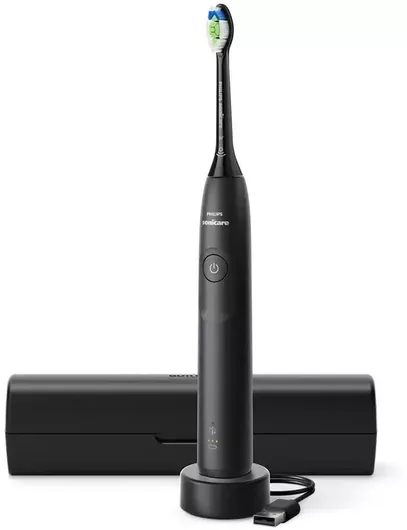 Philips Sonicare 5300 Ηλεκτρική Οδοντόβουρτσα με Χρονομετρητή και Θήκη Ταξιδίου Μαύρη