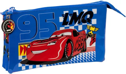 Cars Κασετίνα με 3 Θήκες Μπλε