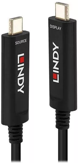 Lindy USB 2.0 Cable USB-C male - USB-C Μαύρο 15m 38503