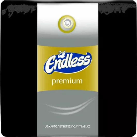 Χαρτοπετσέτες Endless Premium Μαύρη 50τμχ