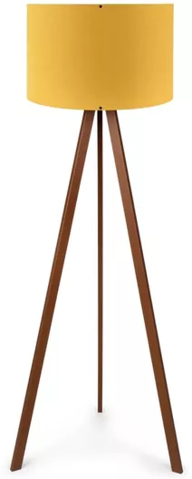 Φωτιστικό Δαπέδου GloboStar Υ140xΜ38cm με Ντουί για Λαμπτήρα E27 Κίτρινο