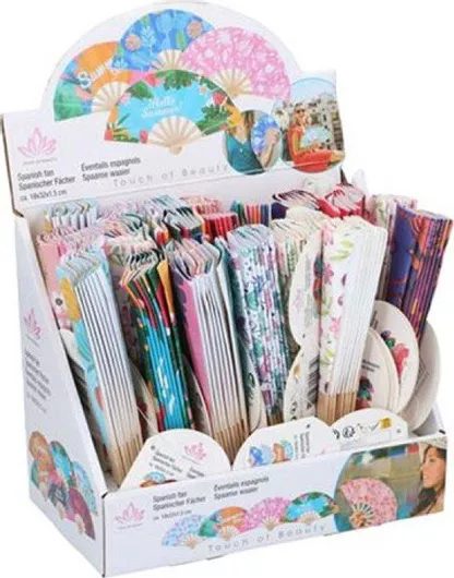 Αποκριάτικη Βεντάλια από Ξύλο (Διάφορα Χρώματα)