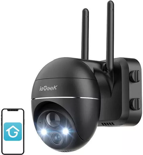 ieGeek ZS-GX1S IP Κάμερα Παρακολούθησης Wi-Fi Full HD+ 3MP Αδιάβροχη Μπαταρίας με Αμφίδρομη Επικοινωνία