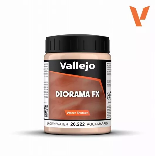 Χρώμα Μοντελισμού Acrylicos Vallejo Diorama Fx - Water Texture: Brown Water (200ml) Brown Water 200ml