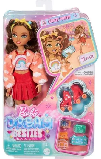 Barbie Dream Besties Roller Skate - Teresa Κούκλα για 4+ Ετών - Mattel