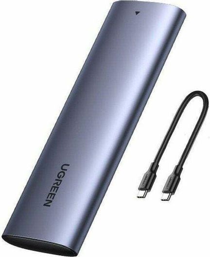 Θήκη για Σκληρό Δίσκο UGREEN M.2 NVMe SSD Enclosure με Σύνδεση USB 3.1 Type-C Γκρι