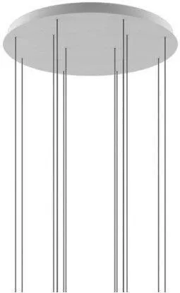 Ροζέτα Οροφής 13 Υποδοχές Φ94cm Zafferano Lgr0113 Γκρι
