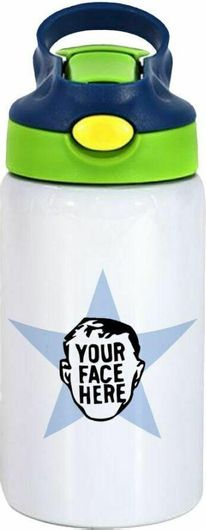 Σχολικό Παγούρι The Office star Custom Θερμός με Καλαμάκι Ανοξείδωτο 350ml Λευκό