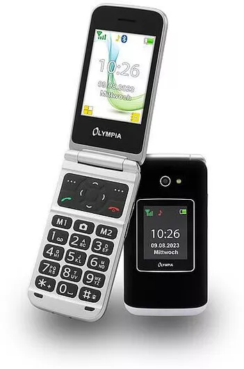 Olympia Vitus Dual SIM Mobile Phone with Large Buttons English Black