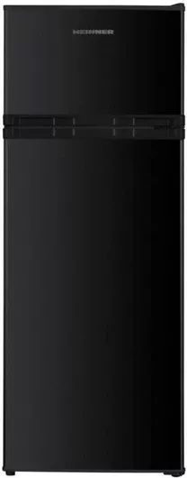 Heinner Ψυγείο Δίπορτο 206lt Υ143xΠ54.5xΒ55.5εκ. Μαύρο HF-H2206BKE++