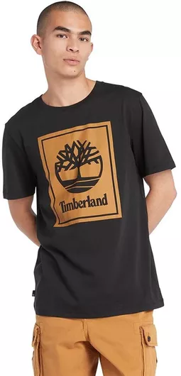 Timberland Stack T-shirt Μαύρο
