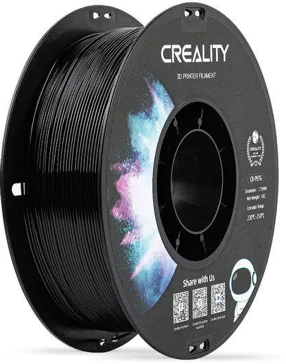3D Printer Filament Creality3D PETG 1.75mm 1kg Μαύρο