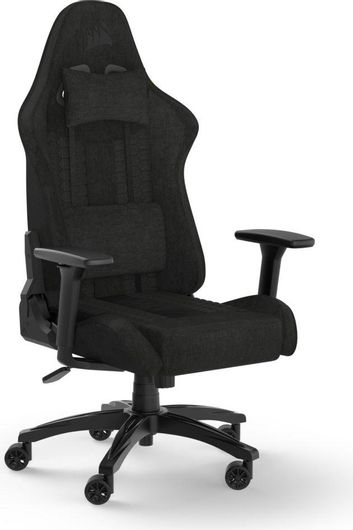 Corsair TC100 Relaxed Υφασμάτινη Καρέκλα Gaming με Ρυθμιζόμενα Μπράτσα Μαύρο