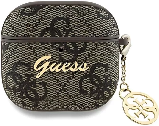 Θήκη Guess 4g Charm Collection σε Καφέ χρώμα για Apple AirPods 4